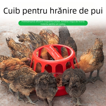 Hrănitoare pentru găini, anti-răsturnare, formă circulară, pentru uz casnic, design nou