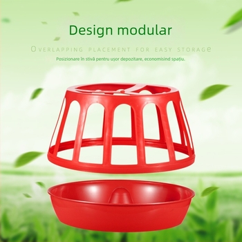Hrănitoare pentru găini, anti-răsturnare, formă circulară, pentru uz casnic, design nou