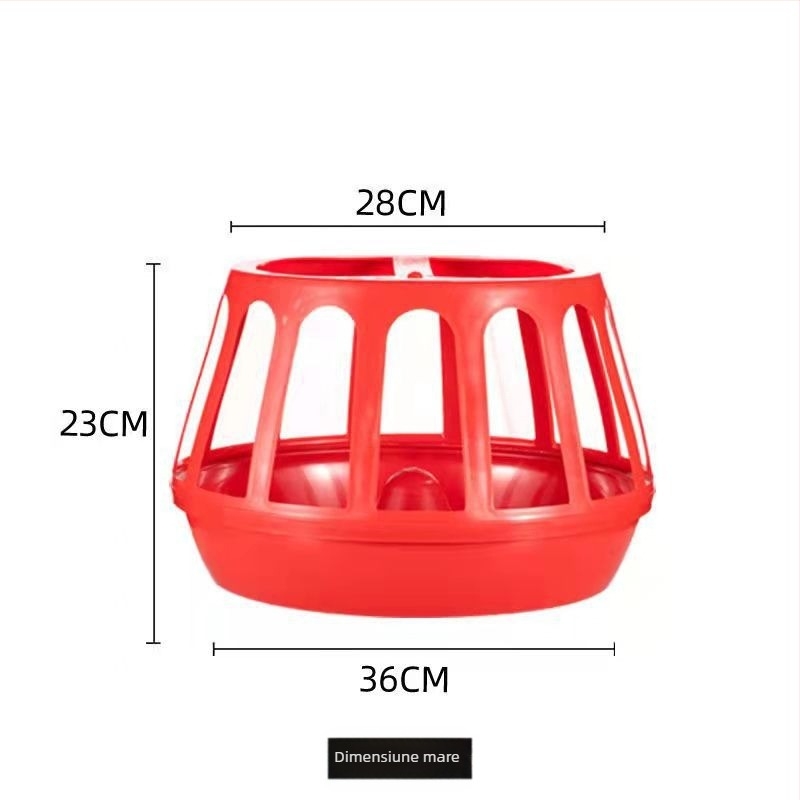 Hrănitoare pentru găini, anti-răsturnare, formă circulară, pentru uz casnic, design nou