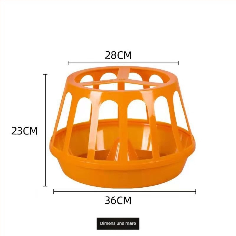 Hrănitoare pentru găini, anti-răsturnare, formă circulară, pentru uz casnic, design nou