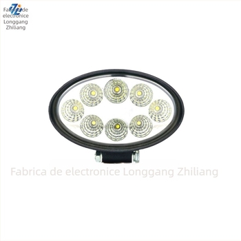 Ty-010 Lumină de lucru LED ovală pentru stivuitoare, camioane și vehicule off-road — 24W, 12-60V, 2160lm, 50.000h durată de viață, Carcasă din aliaj de aluminiu