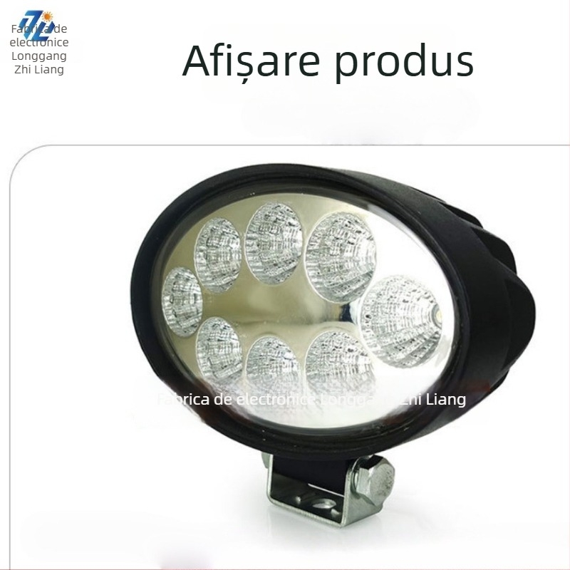 Ty-010 Lumină de lucru LED ovală pentru stivuitoare, camioane și vehicule off-road — 24W, 12-60V, 2160lm, 50.000h durată de viață, Carcasă din aliaj de aluminiu