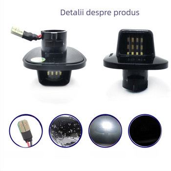 Polarlander Lumină LED pentru plăcuța de înmatriculare, 12V ABS, pentru Chevrolet C1500/K1500 Silverado Tahoe Pickup