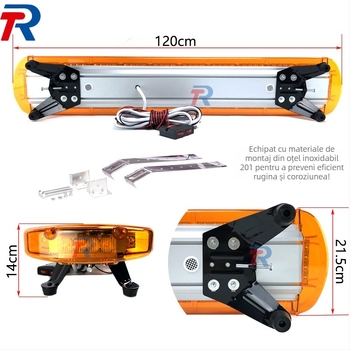 Lumină LED pentru plafon auto, 88 LED COB, 10-30V, model CH-702-88, durată de viață 50.000 h