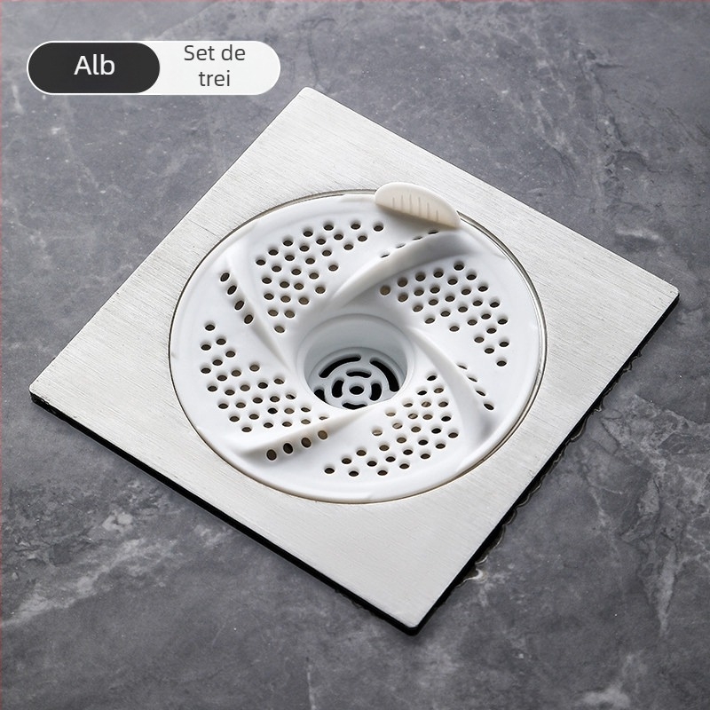 Capac filtrant pentru canalizarea din baie, pentru canalul de podea în formă de vortex — pentru păr, anti-blocare, anti-insecte