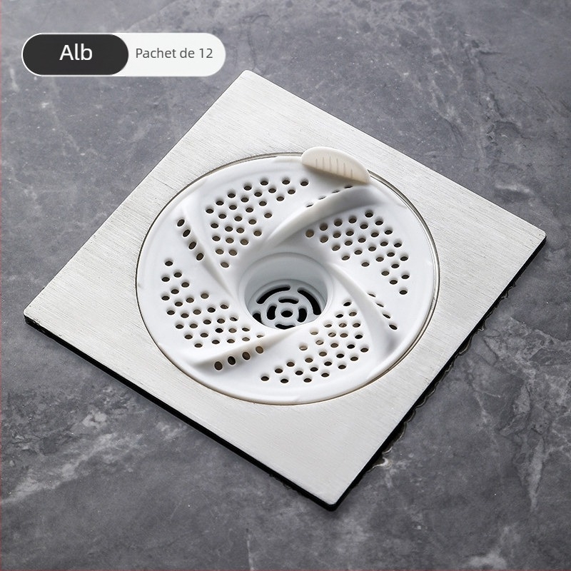 Capac filtrant pentru canalizarea din baie, pentru canalul de podea în formă de vortex — pentru păr, anti-blocare, anti-insecte