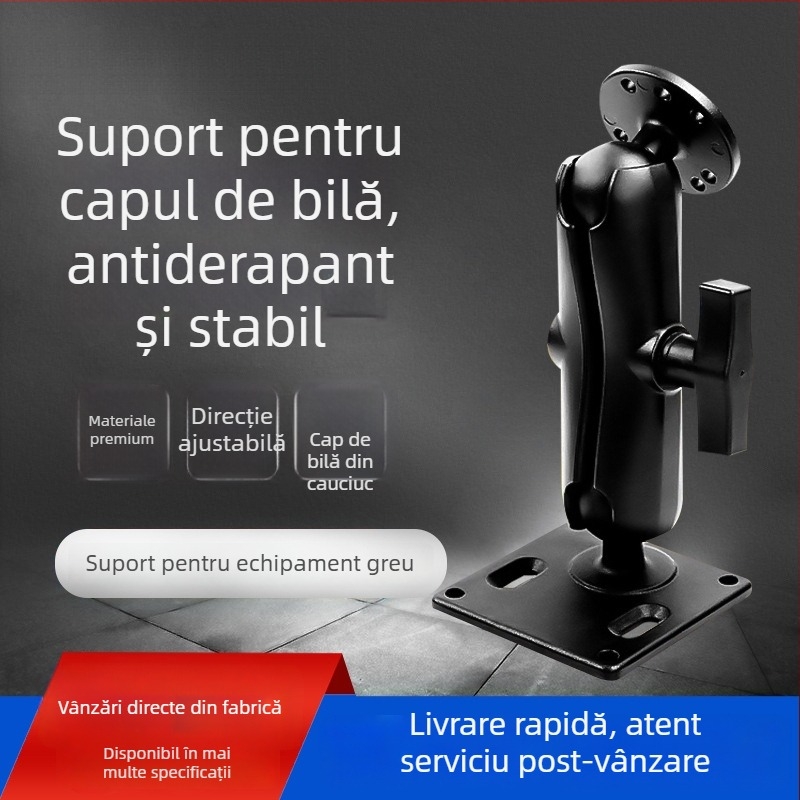 RAM bază cu cap sferic pentru suport sonar, braț de legătură pentru echipament greu și extindere a cabinei vehiculului de construcție (Nr articol F775T6S7SS6MMT, Model VIN)