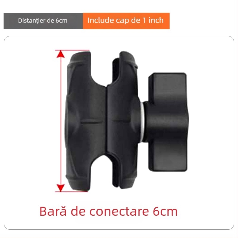 RAM bază cu cap sferic pentru suport sonar, braț de legătură pentru echipament greu și extindere a cabinei vehiculului de construcție (Nr articol F775T6S7SS6MMT, Model VIN)