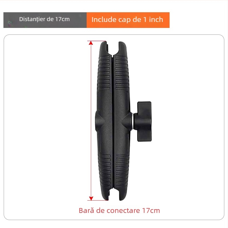 RAM bază cu cap sferic pentru suport sonar, braț de legătură pentru echipament greu și extindere a cabinei vehiculului de construcție (Nr articol F775T6S7SS6MMT, Model VIN)