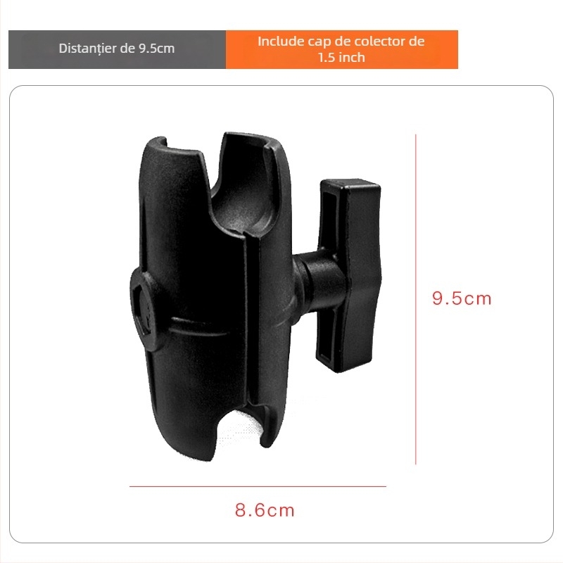 RAM bază cu cap sferic pentru suport sonar, braț de legătură pentru echipament greu și extindere a cabinei vehiculului de construcție (Nr articol F775T6S7SS6MMT, Model VIN)