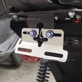 Suport pentru plăcuța de înmatriculare din oțel inoxidabil pentru vehicul electric, cu suport pentru stop spate — Xiao Niu 009
