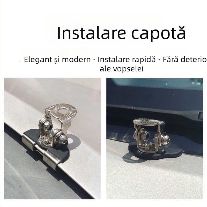 Suport LED pentru capota mașinii cu bază de extensie fixă, suport nedistructiv, 1 LED