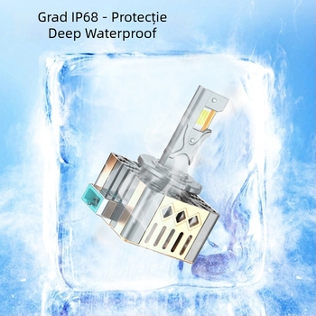 Far LED pentru mașină U12 – montaj direct, 100W, 12V, 9500lm, IP68, aplicație universală