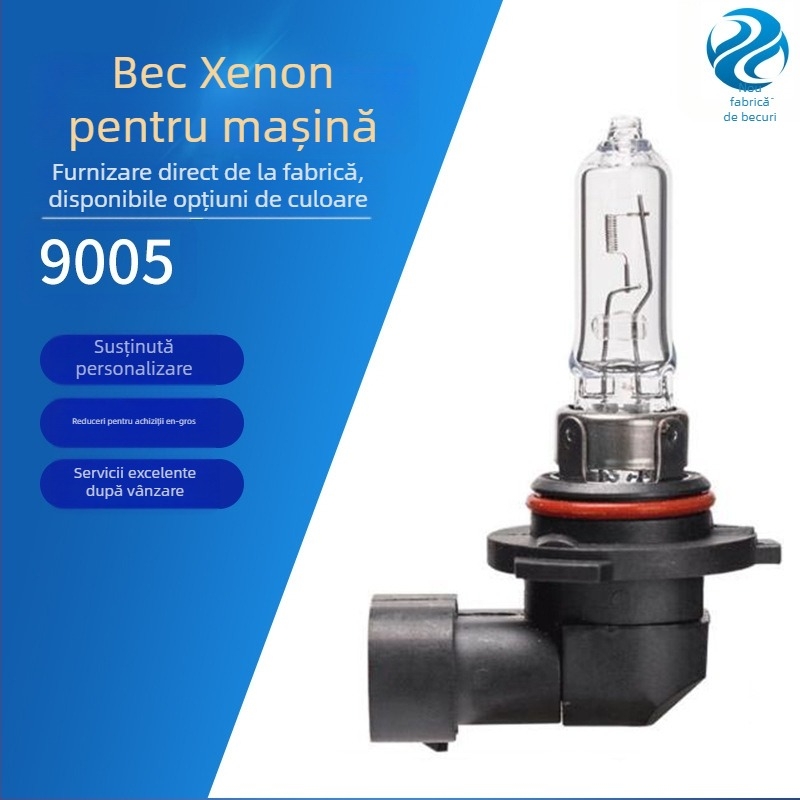 Bec de far auto 9005 12V 100/65W halogen cu cuarț