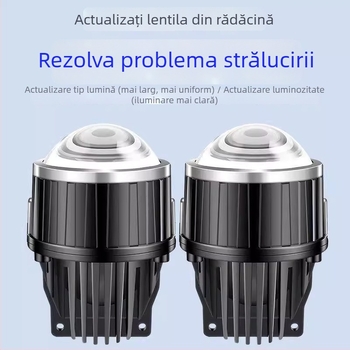 Far LED universal 24V pentru off-road, cu lentilă laser bifocală — 30W/35W, 5000 lm, 50.000 h