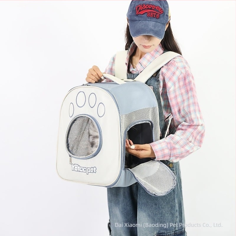 Rucsac portabil pentru pisici, stil capsulă spațială, material Oxford, capacitate 15, imprimeu caricatură, duritate: medie spre tare, pentru pisici