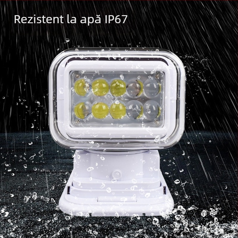 Lampa LED Jinlong cu telecomandă, 12/24V, 100W, JL-2009B, viață >30.000 h