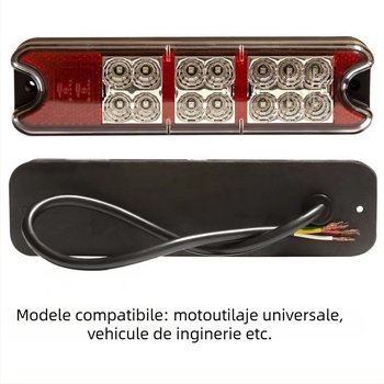 Lampă spate pentru stivuitor, LED universal, compatibilă cu Hella No. 005, 24 V, durată de viață 50.000 ore