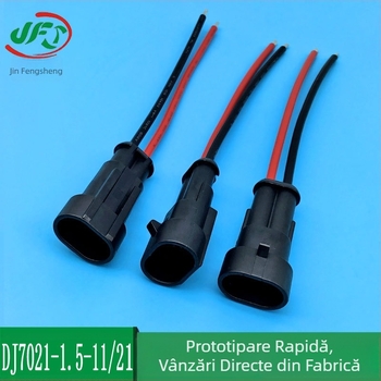 JFS Cablu terminal auto impermeabil — Lungime personalizată, Cablu LED impermeabil, Miez cupru, Conector AMP