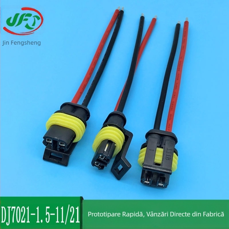 JFS Cablu terminal auto impermeabil — Lungime personalizată, Cablu LED impermeabil, Miez cupru, Conector AMP