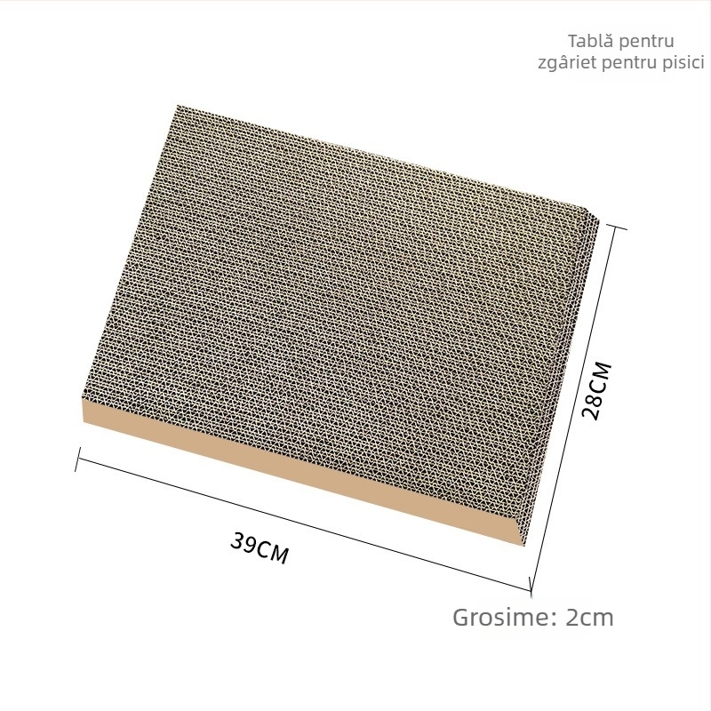 Cuib pentru animale de companie pentru câini – din hârtie Kraft spălată, model în dungi, duritate medie