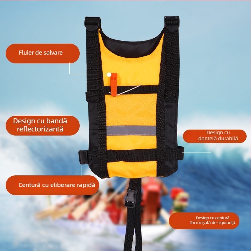 Vestă de salvare pentru adulți, profesională, cu plutabilitate mare, pentru dragon boat, caiac și paddle board — Peihao