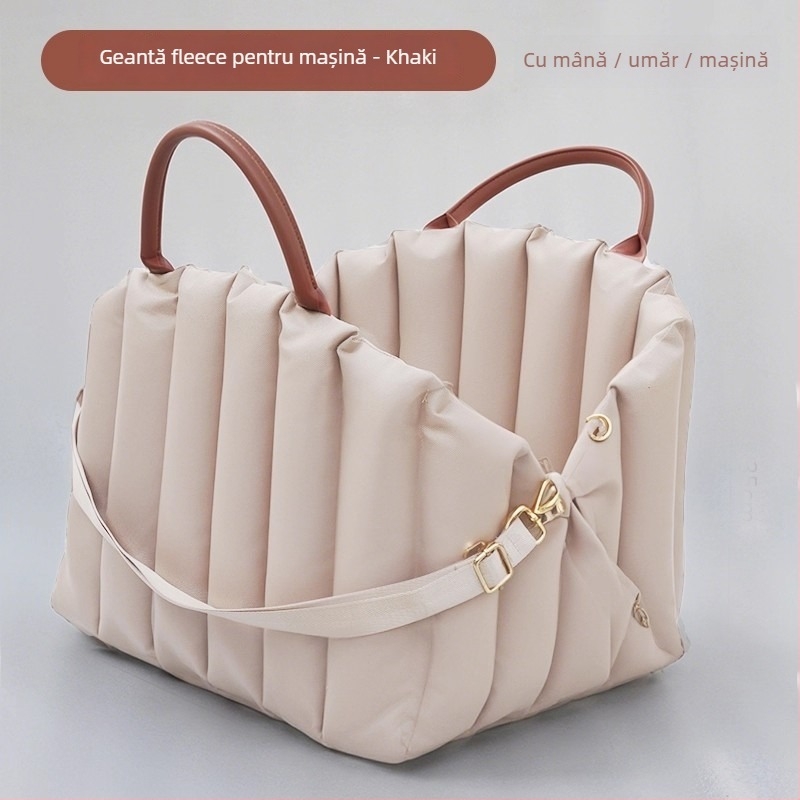 Geantă de transport pentru animale de companie pentru mașină, pentru câini și pisici, mâner portabil pentru siguranță, pat pentru animale și pernă de călătorie, capacitate mare (Brand: Aoting; Material: Material textil; Categorie: Geantă pentru animale)