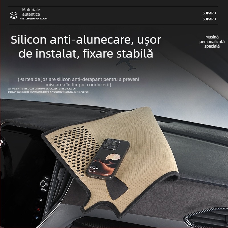 Spire covoraș pluș pentru panoul central de bord Subaru Crosstrek – universal pentru toate anotimpurile, stil mașină specială