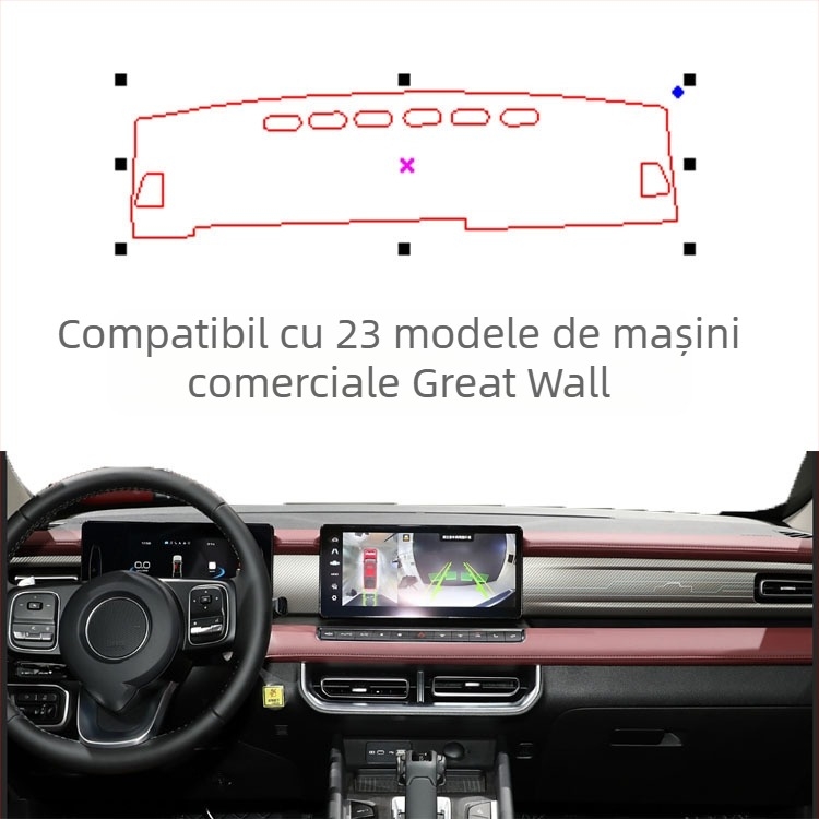 Covoraș de protecție a bordului pentru 24 de modele Great Wall vehicule comerciale — toate anotimpurile, material poliester non-slip flanel velur, personalizare disponibilă, origine Shandong, marcă Windmill Rain Horse