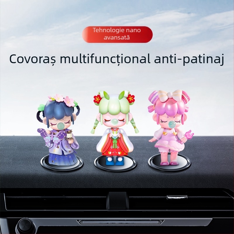 Covoraș anti-alunecare pentru bord și consola centrală, material PU, adeziv autoadeziv, brand Communications supreme