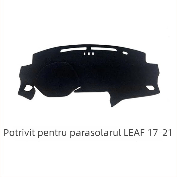 Acoperire bord Nissan Leaf 2017–2021 – protecție împotriva luminii, pentru toate anotimpurile, poliester flanel velur, personalizabil