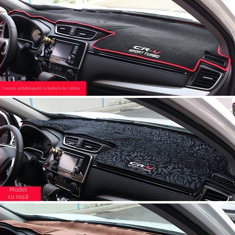 Covoraș de bord auto cu protecție UV pentru modelele Hyundai — material poliester-silicon, pentru toate anotimpurile, imprimare logo