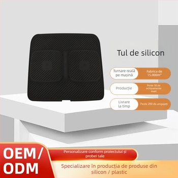 Covoraș antiderapant din silicon pentru consola centrală a mașinii, cu încărcare wireless — formă personalizabilă, imprimare logo
