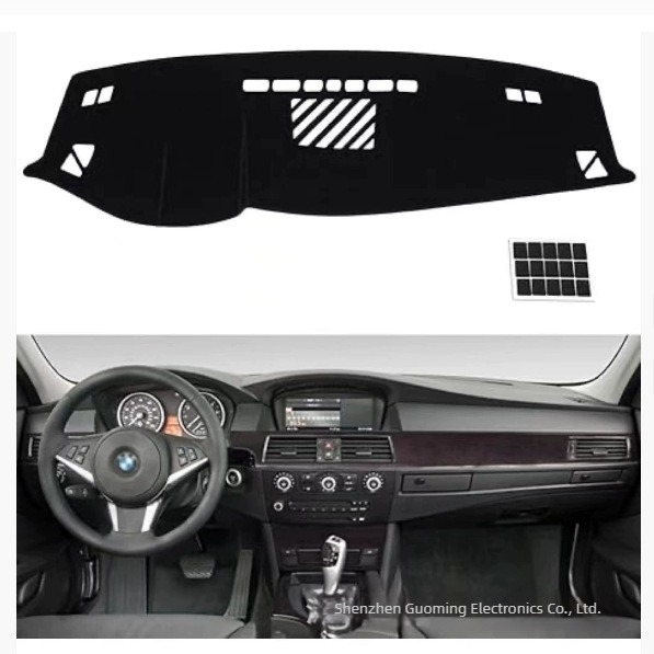 BMW Seria 5 E60 (2004-2009) Acoperire bord central, covoraș anti-lumină pentru bord, poliester, cu sigla mărcii