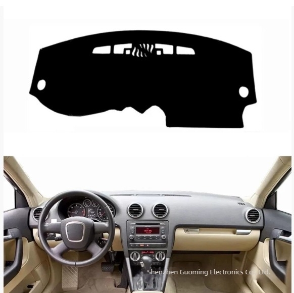 Capac de bord central pentru Audi A3 8P (2003–2012) – protecție împotriva luminii, anti-derapare, anti-reflexie; Material: Poliester; Brand: Altul.