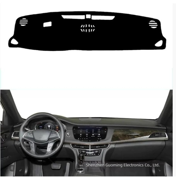 Husă de bord Cadillac CT6 (2016–2021) – protecție solară, anti-derapare, imprimare logo; material poliester-silicon.