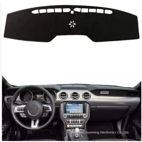 Covoraș de protecție a planșei de bord Ford Mustang 6 Series, material poliester-silikon, personalizare cu logo, potrivit pentru toate anotimpurile, Emperor shang