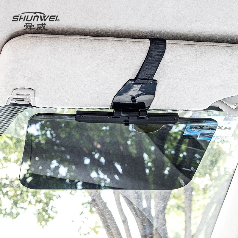Viziere auto anti-glare cu oglindă zi-noapte, montaj snap-in, din plastic