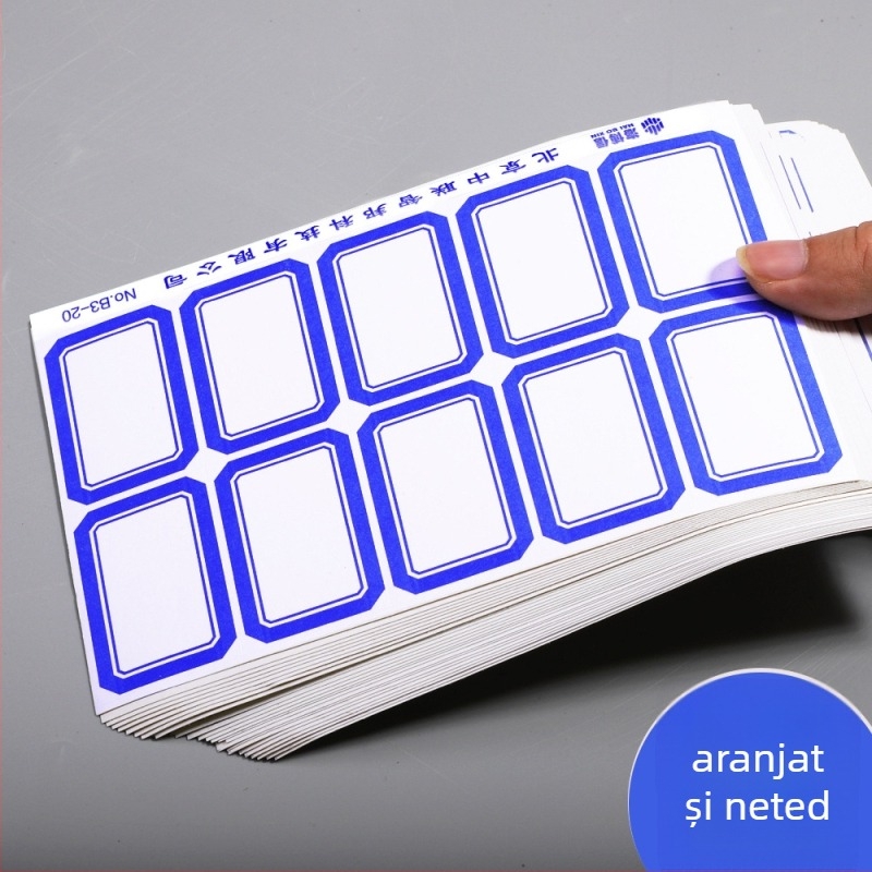 Haiboxin etichete autoadezive, adeziv care nu se usucă, model A1-30, etichete cu nume scrise de mână