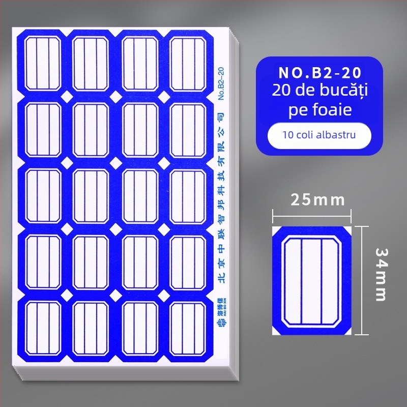 Haiboxin etichete autoadezive, adeziv care nu se usucă, model A1-30, etichete cu nume scrise de mână