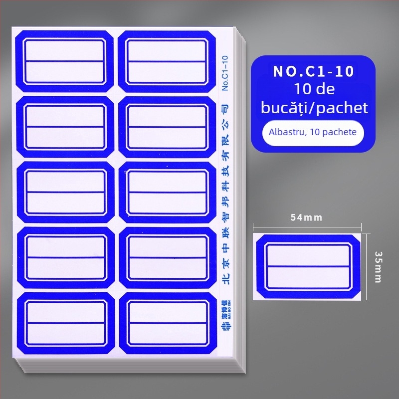 Haiboxin etichete autoadezive, adeziv care nu se usucă, model A1-30, etichete cu nume scrise de mână