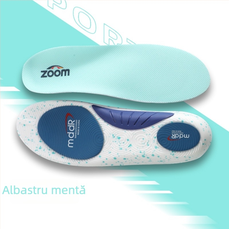 Talpă ortopedică pentru încălțăminte sport, pernă PU absorbantă șocuri, cadru de susținere TPU, respirabilă, anti-transpirație, talpă completă, unisex