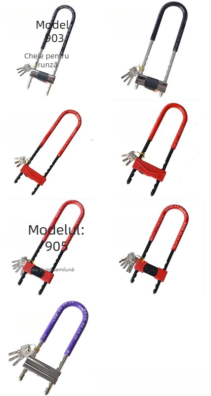 Încuietoare anti-furt, cu design în formă de U, pentru uși de sticlă și magazine, stil modern minimalist, marcă Qian Yu.