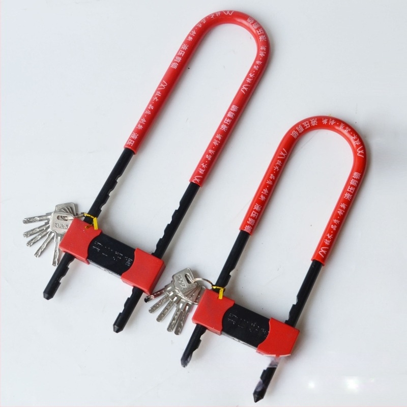 Încuietoare anti-furt, cu design în formă de U, pentru uși de sticlă și magazine, stil modern minimalist, marcă Qian Yu.