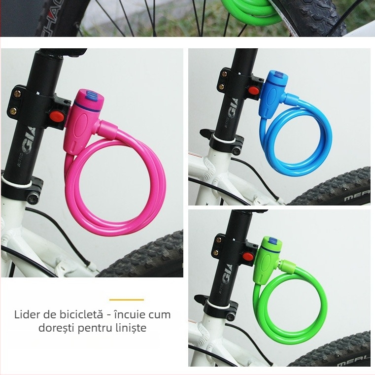 Ruima 586 Încuietoare Plastică pentru Bicicletă, pentru biciclete de munte și oraș