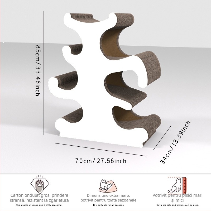 Stâlp de zgâriere pentru pisici și cadru de escaladare, Xinwang brand, hârtie ondulată, stil simplu