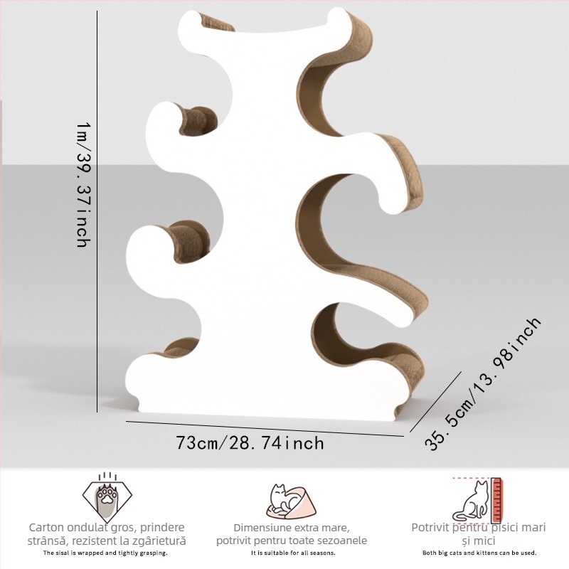 Stâlp de zgâriere pentru pisici și cadru de escaladare, Xinwang brand, hârtie ondulată, stil simplu