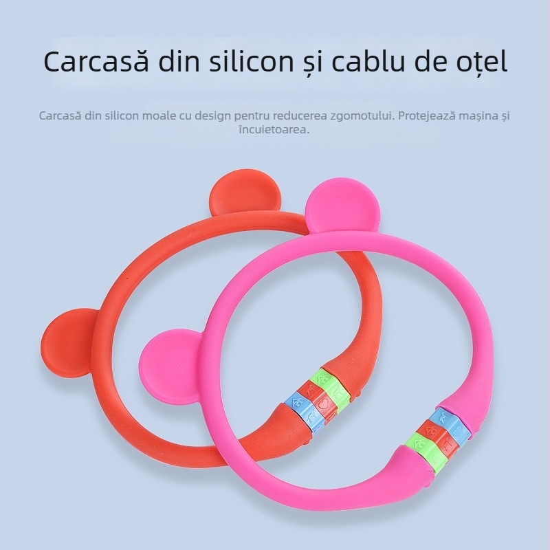Blocare cu parolă din silicon pentru bicicletele copiilor, formă panda, model TYT122, brand mayate