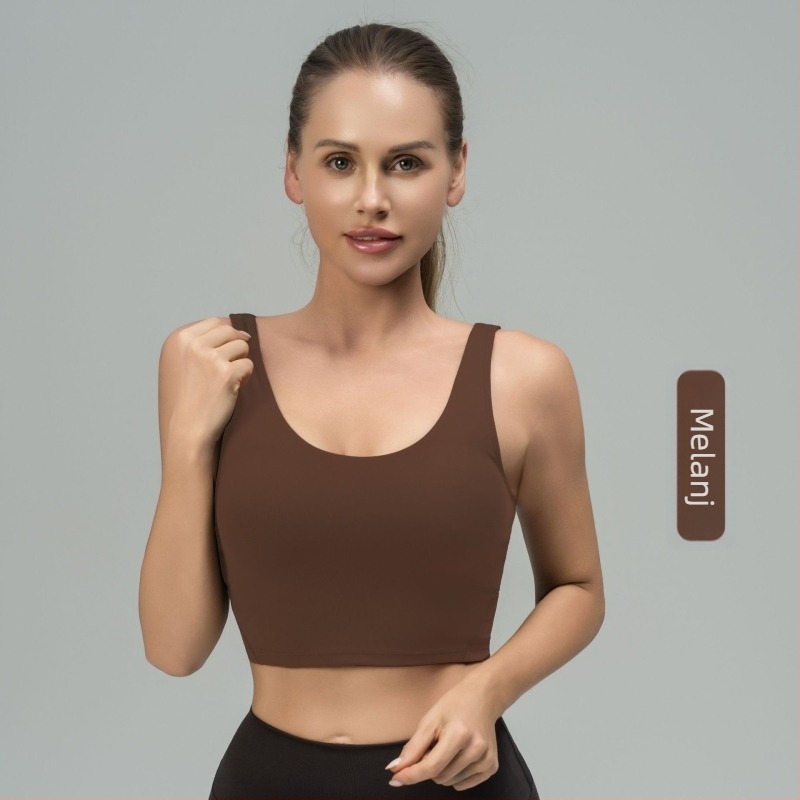 luludaring Sutien sport pentru yoga cu spate în U și pernuțe detașabile – nailon, uscare rapidă, croială scurtă