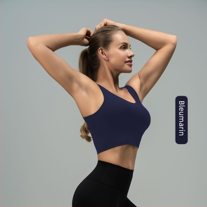 luludaring Sutien sport pentru yoga cu spate în U și pernuțe detașabile – nailon, uscare rapidă, croială scurtă